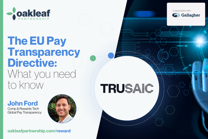 Oakleaf event — The EU Pay Transparency Directive: what you need to know, in association with Gallagher
